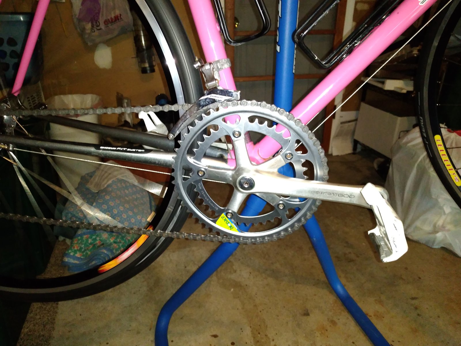 Shimano BioPace chainring detail